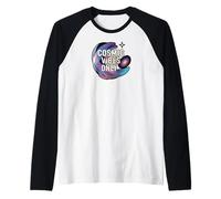 Cosmic Vibes Only Galaxy Space Universe Aesthetic Maglia con Maniche Raglan