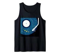Cosmic Vinyl Record Solar System Giradischi Space Art Canotta