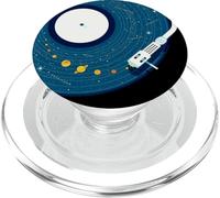 Cosmic Vinyl Record Solar System Giradischi Space Art PopSockets PopGrip per MagSafe