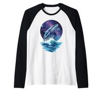 Cosmic Whale Tail Ocean - Sogno galattico Infinito Maglia con Maniche Raglan
