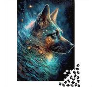 Cosmic Wolf Art Puzzle 1000 Pezzi Puzzle Adulti Per Gioco Familiare Regalo Per Amore E Amico 70x50cm/1000pcs
