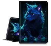 Cosmic Wolf Custodia per Samsung Galaxy Tab A7 Lite 8,7" modello 2021 (SM-T220/T225/T227), custodia in pelle PU con angoli di visualizzazione multipli pieghevole per Galaxy Tab A7 2020