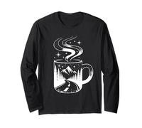 Cosmico Caffè Tazza Strada Chicchi Caffeina Espresso Barista Maglia a Manica