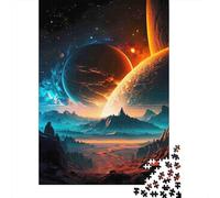 Cosmico Collision Puzzle da Pezzi Dual Planets 1000 Pezzi Carta Riciclata Per Adulti Puzzle Divertente Regalo E Attività Per La Casa Ottima Idea Regalo 38x26cm/1000pcs