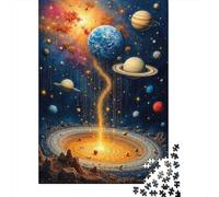 Cosmico Vortex Puzzle Planetary Space 1000 Pezzi Carta Riciclata Per Adulti E Oltre I 12 Anni Puzzle per Adulti Divertente E Stimolante Gioco Familiare 38x26cm/1000pcs