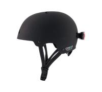 Cosmo Connected Cosmo Evasion-Casco Intelligente per Bicicletta E Scooter, Taglia, Uomini E Donne, Rilevamento di Cadute E Luci di Frenatura Automatiche, Unisex Adulto, Nero Opaco, S/M