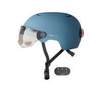 Cosmo Connected Cosmo Fusion, Casco Intelligente Bicicletta e Monopattino con Visiera Unisex Adulto, Blu Opaco, Taglia Unica