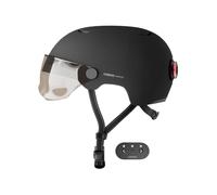 Cosmo Connected Cosmo Fusion, Casco Intelligente Bicicletta e Monopattino con Visiera Unisex Adulto, Nero Opaco, Taglia Unica