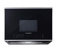COSMO COS-2413ORM1SS Horno de microondas sobre el rango con ventilador, 1.34 pies cúbicos Capacidad de 1000 W, 24 pulgadas, negro/acero inoxidable