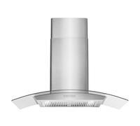 COSMO COS-668A900 Wall Mount Range Hood 380-CFM with Ducted Glass Chimney Kitchen Stove Vent, LED Light, 3 Speed Exhaust Fan, Permanent Filter, Stainless Steel (36 inch)