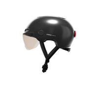 Cosmo Fusion+ taglia M, antracite - Casco con illuminazione posteriore per bicicletta intelligente e connessa - Assicurazione individuale ALLIANZ offerta per 1 anno - Nouvo