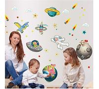 Cosmo Pianeti 3D Fluorescente Incandescente nel buio Set Una collezione di pianeti Impostato Camera da letto removibile Murale Asilo nido decalcomania arredamento Bambino Arte Adesivo da parete