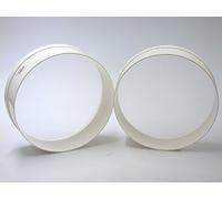 COSMOPLAST 2815024 Setaccio con Rete in Nylon da 1 Mm, Bianco, 24 Cm