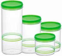 Cosmoplast Barattolo per alimenti 11x19 cm 1500 cc in plastica trasparente colori assortiti - 25