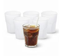 Cosmoplast Set 6 bicchieri Acqua da 30 cl, impilabili, resistenti. 100% Made in Italy