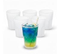 Cosmoplast Set 6 bicchieri cocktail da 0,40 cl, impilabili, resistenti. 100% Made in Italy