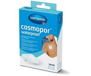 Cosmopor Impermeabile: per un trattamento impermeabile e sterile di lesioni e lesioni anche dopo l'intervento chirurgico, delicato sulla pelle e sicuro; 7,2 cm x 5 cm, 5 pezzi.