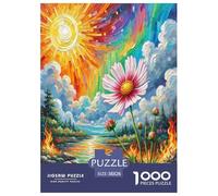 Cosmos Bipinnatus Jigsaw Puzzle Impossible 1000Pcs Decorazione Per La Casa. Giochi Rilassamento E Intelligence Per Adulti E Bambini Da 12 Anni 38x26cm/1000pcs