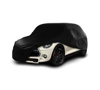 Cosmos - Copertura per auto da interno compatibile con tutte le principali City Car, Tessuto Elastico, Traspirante e Antipolvere, Morbido al Tatto, Aderente, Nero