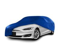 Cosmos - Copertura per auto da interno compatibile con tutte le principali City Car, Tessuto Elastico, Traspirante e Antipolvere, Morbido al Tatto, Aderente, Blu