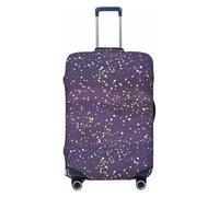 Cosmos - Copribagagli da viaggio con cielo stellato, elastico, protezione per bagagli, 45-81 cm, Nero , S
