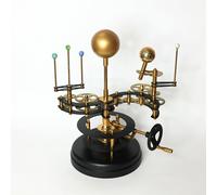 Cosmos Museum Brass Orrery - Grande tellurione funzionale con ingranaggi di precisione, modello di sistema solare fatto a mano per gli appassionati di astronomia, decorazione di lusso per casa e
