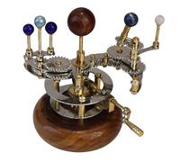 Cosmos Museum Modello del sistema solare | Orrery di astronomia educativa e decorativa | Planetario meccanico in ottone di alta qualità (8 pollici Terra, Marte e Lune)