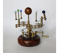 Cosmos Museum Orrery di lusso in ottone e acciaio - Modello funzionale del sistema solare | Arte meccanica antica per gli appassionati di casa, ufficio e astronomia