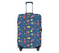 Cosmos Rockets - Coperture elastiche per bagagli da viaggio, 45-81 cm, Nero , XL