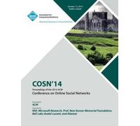 Cosn 2014 Conference Co COSN 2014, ACM Conference on Online Social N (Tascabile)