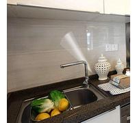 COSNIGHT Pellicola trasparente da cucina, a prova di olio, impermeabile, in vinile, autoadesiva, resistente alle alte temperature, rimovibile, per credenze, porte, pareti, cucina, 30 x 305 cm