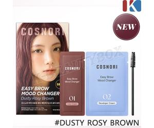 COSNORI Easy Brow Mood Changer Set #Dusty Rosy Brown EyeBrow Bleach Kit K-Beauty