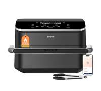 COSORI Friggitrice ad Aria 10 Litri, 7 in 1 Doppia Resistenza TwinFry con Doppio Cestello 5L&5L e Separatore Rimovibile, 2800W Air Fryer WiFi con Doppia Resistenza, 40-240℃, 70 Ricette Online, TF102S