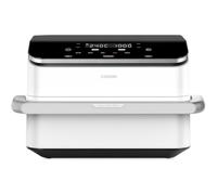 COSORI Friggitrice ad Aria 10 Litri, 7 in 1 Dual Blaze TwinFry con Doppio Cestello 5L & 5L e Separatore Rimovibile, 2800W Air Fryer WiFi con Doppia Resistenza, 40-240℃, 70 Ricette Online, Bianco