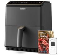 COSORI Friggitrice ad Aria, Air Fryer 6,4 Litri, Forno Elettrico, Doppia Resistenza, Connessione Wifi, 11 Funzioni Preimpostate, Libro&APP Ricette, 1700W, P585S Grigio Scuro