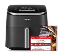 COSORI Friggitrice ad Aria Turbo Blaze 6L (1,36Kg), Air Fryer con DC Motore Tecnologia, 9 Funzioni & 5 Velocità della Ventola Automatica, 110 Ricette & 96 Tabelle di Cottura degli Ingredienti, 1725W