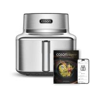 Cosori ICONIC Friggitrice ad Aria Smart da 6,2 Litri, 1725W, 6 Funzioni in 1, Design in Acciaio Inossidabile, Motore DC, Wi-Fi Integrato,Camera di cottur Cosori