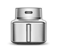 Cosori Iconic Single Friggitrice ad Aria 6,2 Litri, Intelligente in Acciaio Inossidabile, Rivestimento Ceramico Senza PFAS, Garanzia Limitata di 5 Anni, Motore DC, 5 Velocità della Ventola Automatica