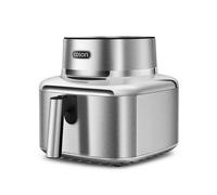 Cosori Iconic Single Friggitrice ad Aria 6,2 Litri, Intelligente in Acciaio Inossidabile, Rivestimento Ceramico Senza PFAS, Garanzia Limitata di 5 Anni, Motore DC, 5 Velocità della Ventola Automatica