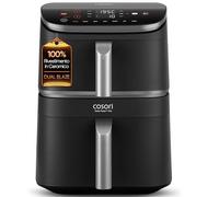 COSORI Turbo Tower Pro Friggitrice ad Aria 10,8L con Rivestimento Ceramico, Cottura a 3 Livelli con Doppia Resistenza, 2630W, 7 Funzioni in 1, 2 Motori DC, 50+ Ricette Online Complete, CAF-DC112
