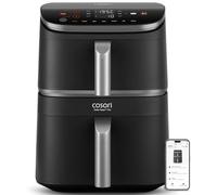 COSORI Turbo Tower Pro Smart Friggitrice ad Aria 10,8L con Rivestimento Ceramico, Doppia Resistenza, Cottura a 3 Livelli, 2630W, 7 Funzioni, 2 Motori DC, 50+ Ricette Complete Online, CAF-DC113S