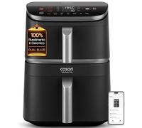 COSORI Turbo Tower Pro Smart Friggitrice ad Aria 10,8L con Rivestimento Ceramico, Doppia Resistenza, Cottura a 3 Livelli, 2630W, 7 Funzioni, 2 Motori DC, 50+ Ricette Complete Online, CAF-DC113S