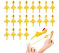 COSORO 20 Pezzi Giocattolo Fionda da Dito Pollo,Slingshot Pollo Giocattolo in Gomma Elastici Stretch per Bambini,Divertente Giocattoli Volo Regali per Feste di Compleanno Pasqua e Natale