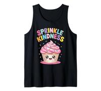 Cospargi la gentilezza Carina Amante del Cupcake Kawaii Canotta