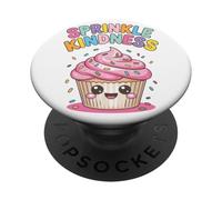 Cospargi la gentilezza carina amante del cupcake kawaii PopSockets PopGrip Adesivo