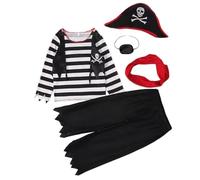 Cosplay Bambini Pirata - Ragazzo Pirata Costume | Pirati Attrezzatura per Carnevale, Halloween Party Outfits, Dress Up Play