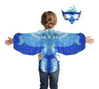 Cosplay Bird Prop - Imaginative Animal Costume Set, Face Masque With Bird Wings | Dress Up Stage Performance Accessory For School Carnival Halloween Masquerade Photography Birthday Party Cosplay Outfi