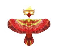 Cosplay Bird Prop - Imaginative Animal Costume Set, Face Masque With Bird Wings | Dress Up Stage Performance Accessory For School Carnival Halloween Masquerade Photography Birthday Party Cosplay Outfi