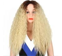 Cosplay Capelli Parrucca bionda da 70 cm/27,5'' per donna Parrucca ondulata Parrucca da donna Parrucca sintetica a strati Capelli resistenti al calore Capelli Finti