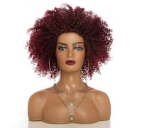 Cosplay Capelli Parrucca con testa esplosiva Parrucca europea e americana Parrucca femminile con capelli corti ricci Parrucca sintetica Parrucche diritte Parrucche in fibra resistente Capelli Finti